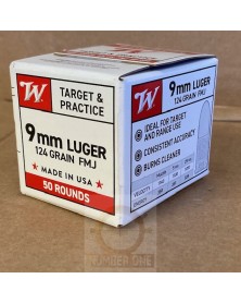 WINCHESTER 9mm LUGER 124gr FMJ