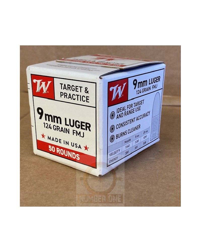 WINCHESTER 9mm LUGER 124gr FMJ WINCHESTER 9mm LUGER 124gr FMJ