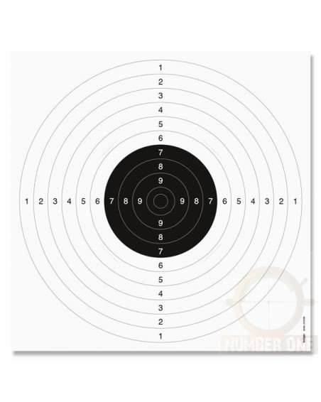 Emballage par 100 piéces - cibles sportive du tir -disciplines Pistolet vitesse 25 m. format 55