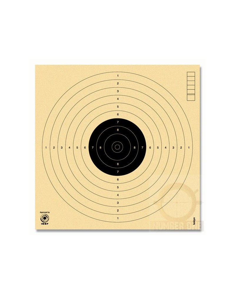 CIBLES PISTOLET 10 M ISSF NUMEROTEES